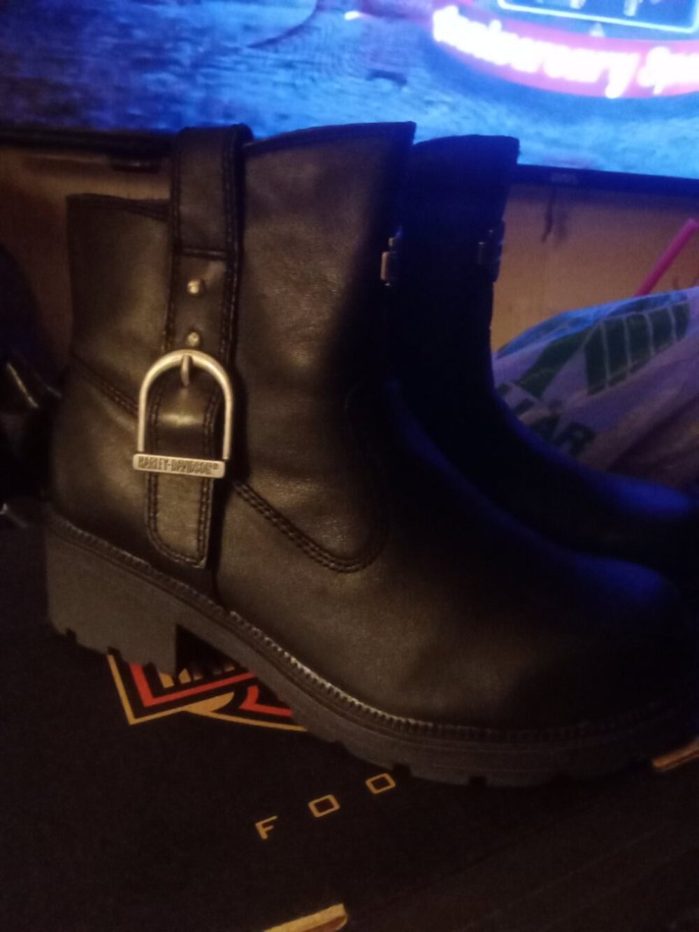 Black Harley Davidson Boots